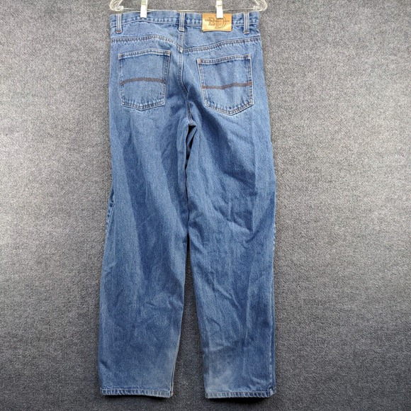 Eddie Domani Men's Straight Leg Jeans Blue 32x32 Stone Wash Denim 5-Pocket - Picture 6 of 13